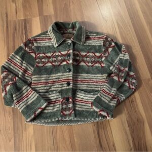 Vintage Barn Fly Button-Up Sweater Size Small